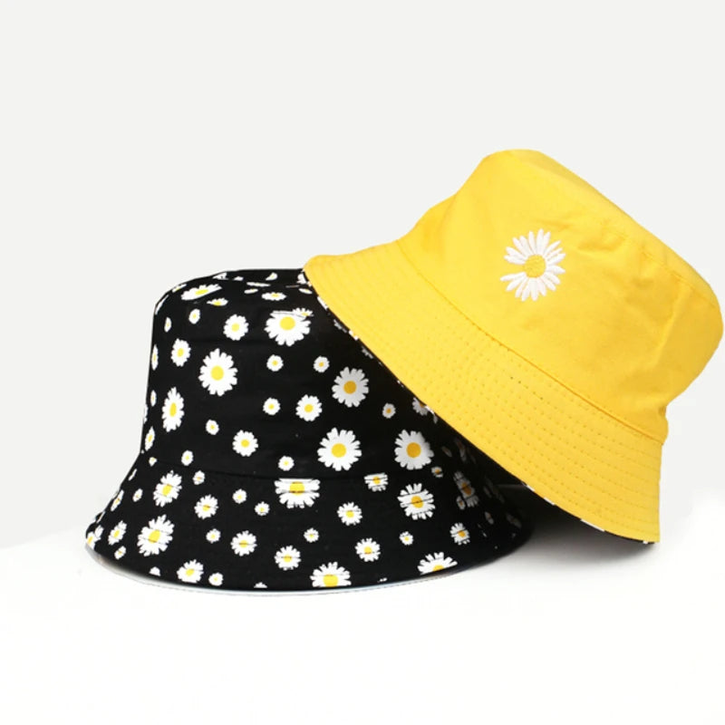 Daisy Double-Sided Bucket Hats