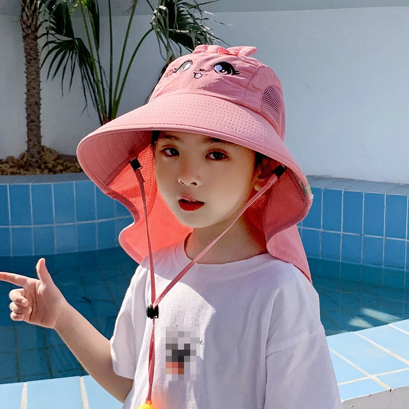 Children Sun Cover Hat