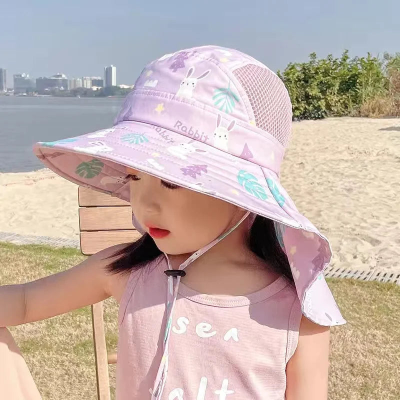 Children Sun Cover Hat