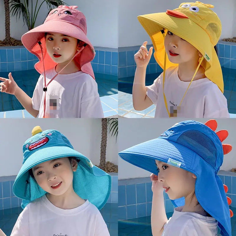 Children Sun Cover Hat