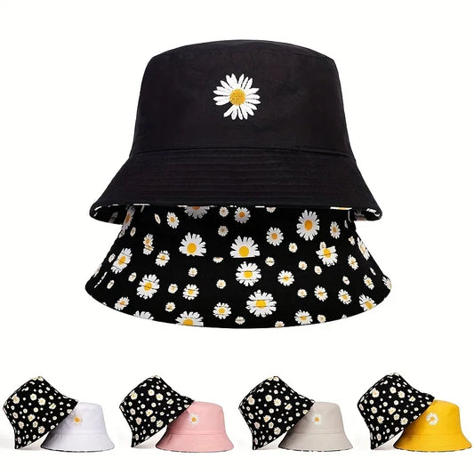 Daisy Double-Sided Bucket Hats