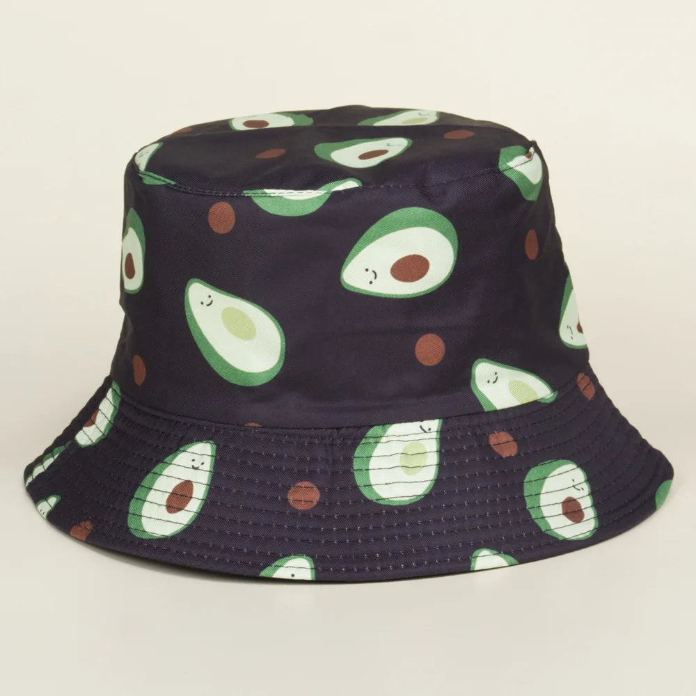 Two Sided Fruit Bucket Hats