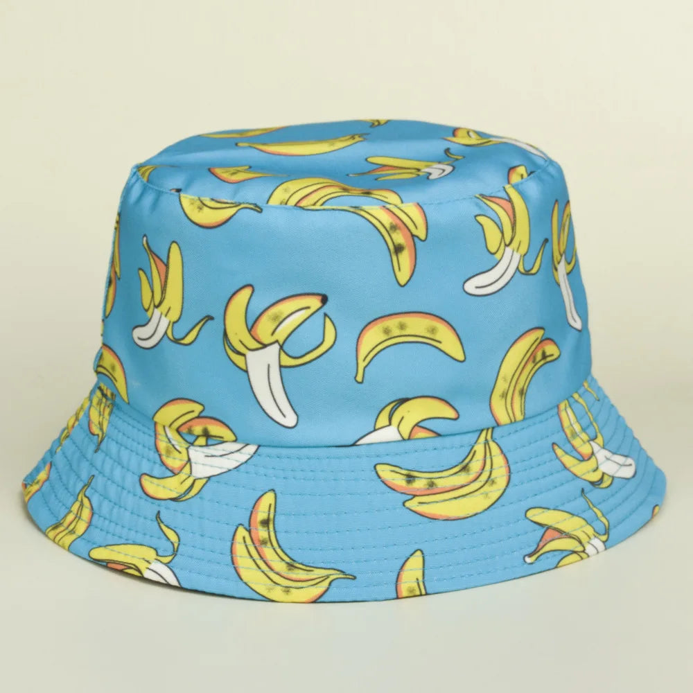 Two Sided Fruit Bucket Hats