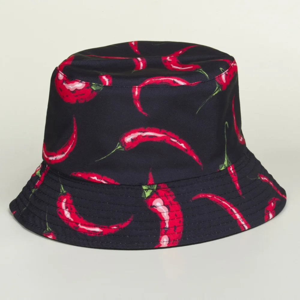 Two Sided Fruit Bucket Hats