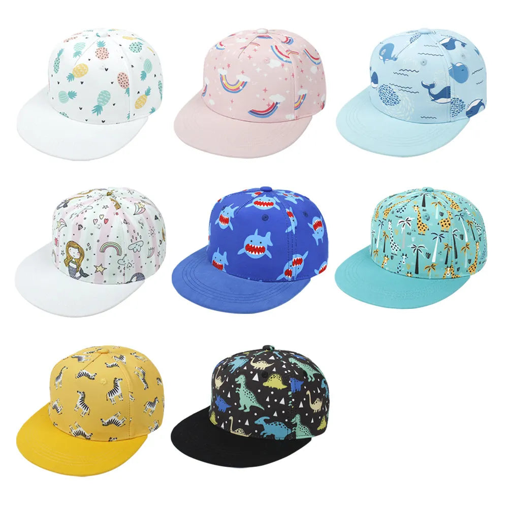 Children Animal Print Caps