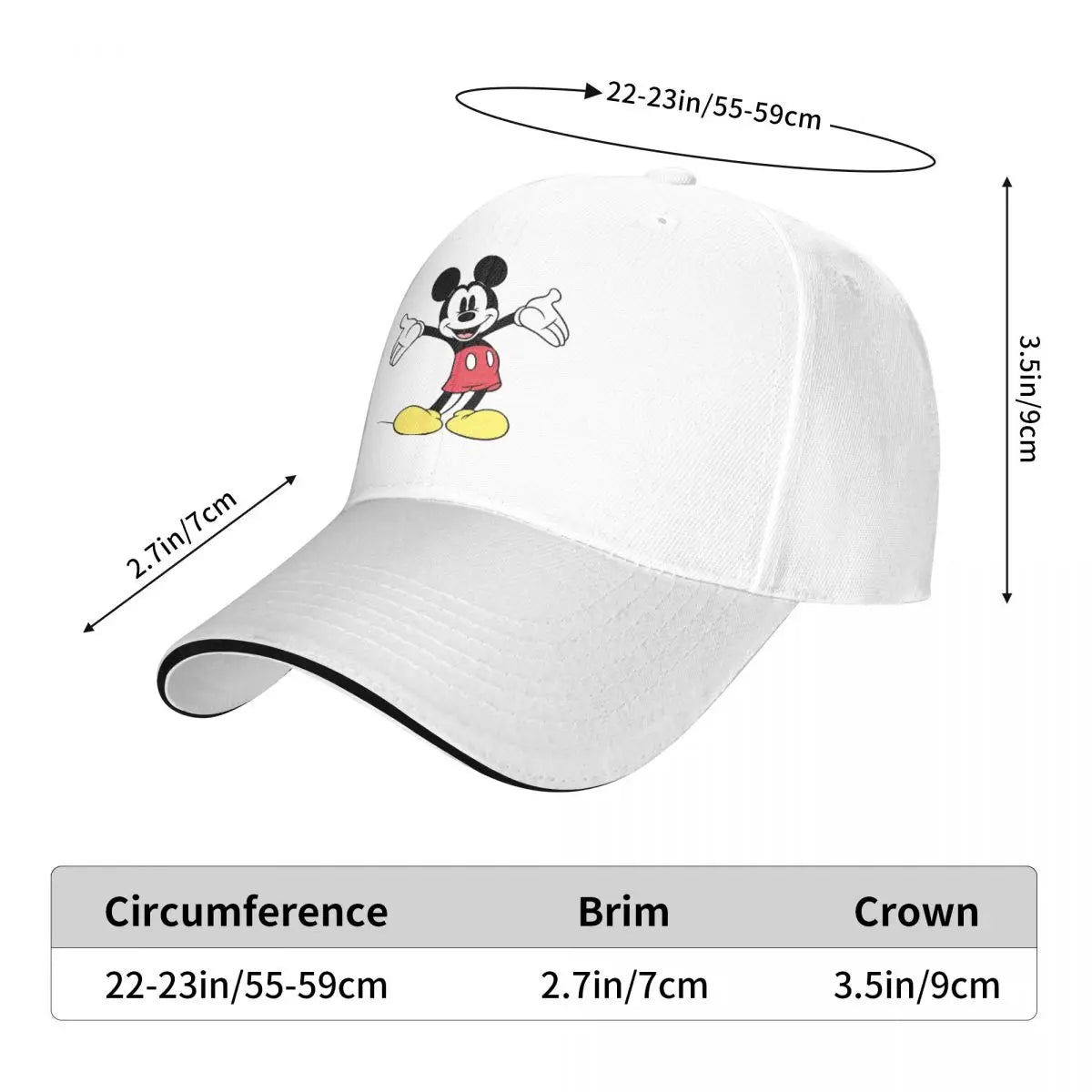 Casquettes de souris Disney