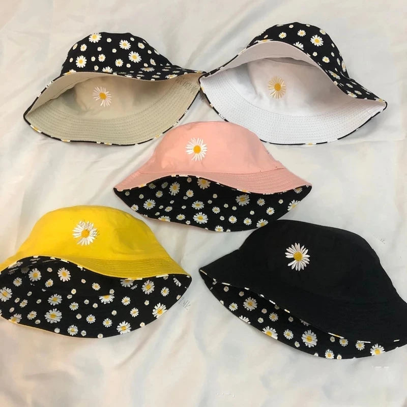 Daisy Double-Sided Bucket Hats